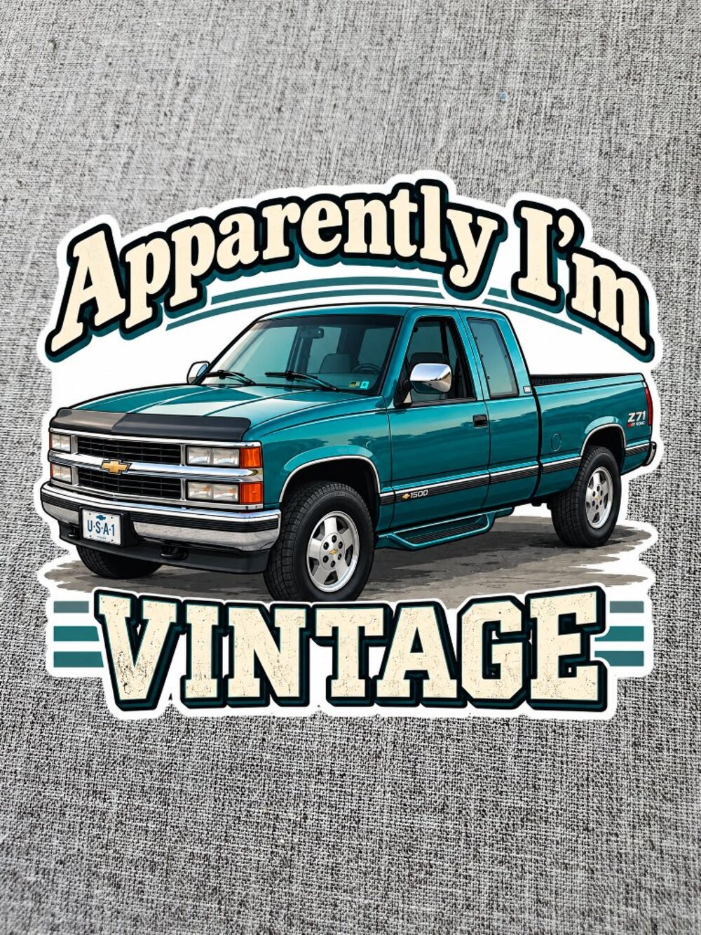 CHEVROLET SILVERADO 1994 Funny Sticker Decal Vinyl 3 inch